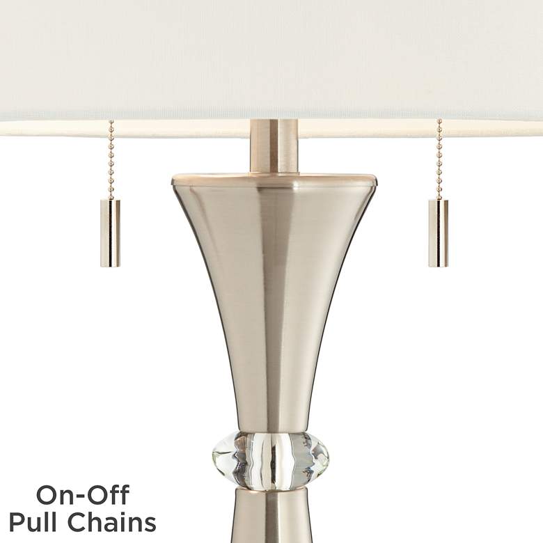 360 Lighting Rachel 28" Metal Column Modern Table Lamps Set of 2
