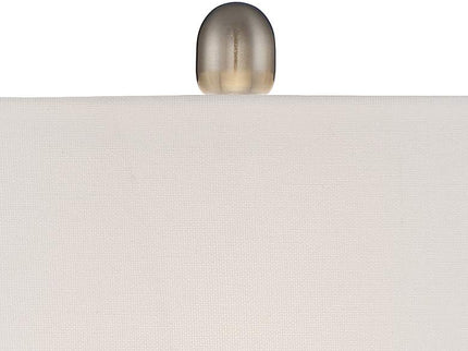 360 Lighting Roxie 31" High Brushed Nickel Metal Table Lamps Set of 2