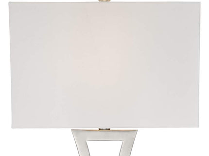 360 Lighting Roxie 31" High Brushed Nickel Metal Table Lamps Set of 2