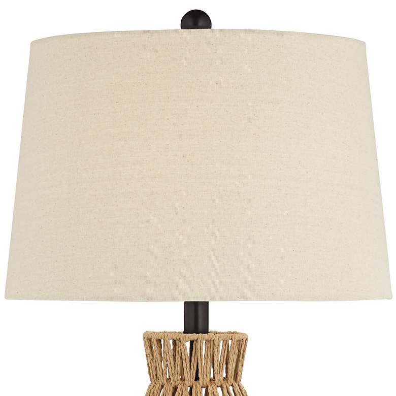 360 Lighting San Carlos 27" Rattan Wicker Table Lamps Set of 2