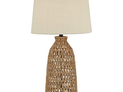 360 Lighting San Carlos 29" Modern Coastal Rattan Wicker Table Lamp