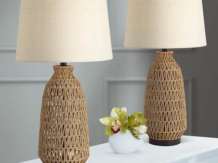 360 Lighting San Carlos 29" Rattan Wicker Table Lamps Set of 2