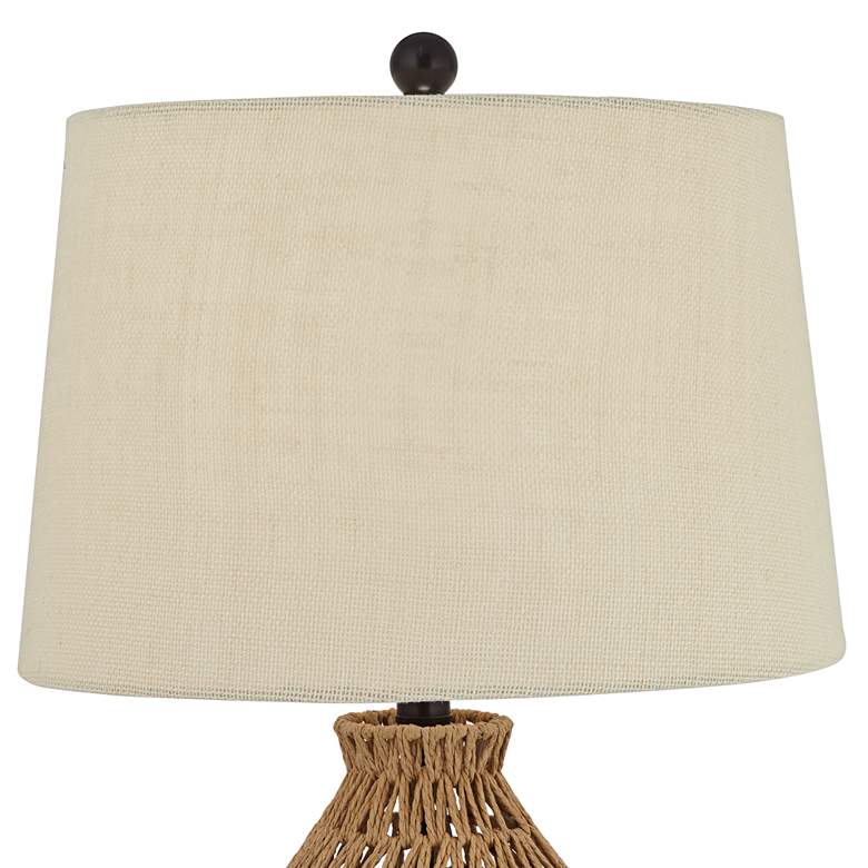 360 Lighting San Carlos 29" Rattan Wicker Table Lamps Set of 2
