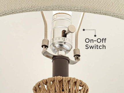 360 Lighting San Carlos 29" Rattan Wicker Table Lamps Set of 2