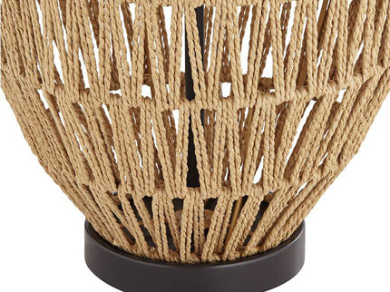 360 Lighting San Marcos 27" Natural Wicker Metal Table Lamps Set of 2