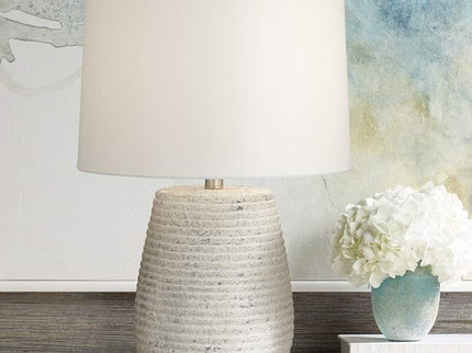 360 Lighting Sandstone 23" Handcrafted Modern Ceramic Table Lamp