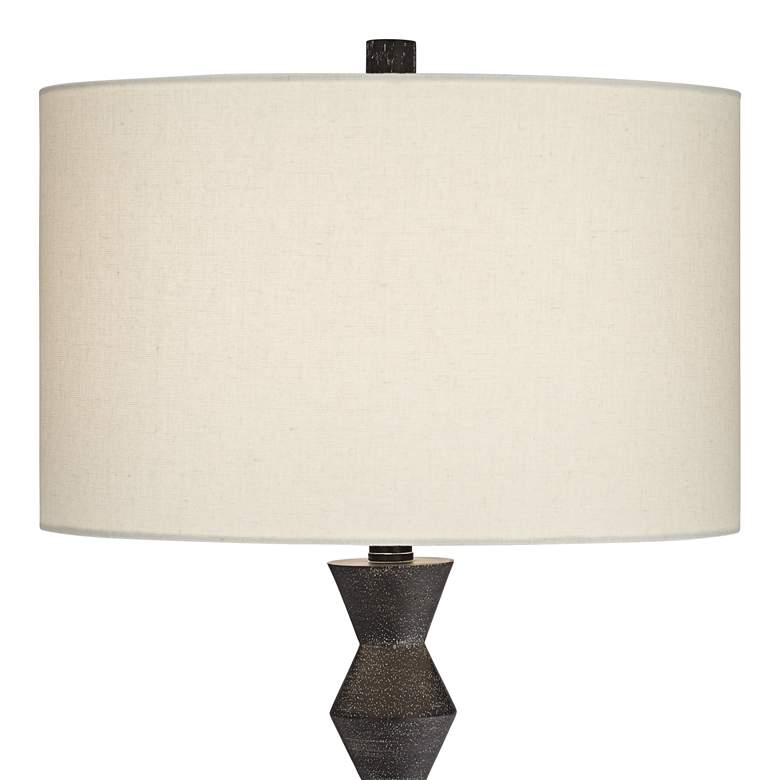 360 Lighting Timberline 32" High Black Faceted Base Table Lamp