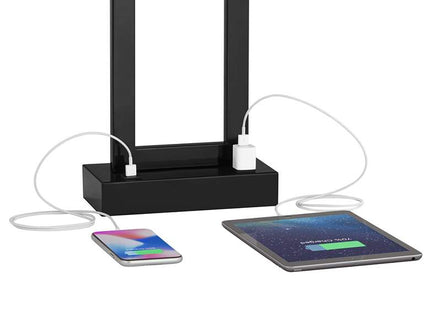 360 Lighting Todd 30" Open Base USB and Outlet Table Lamps Set of 2