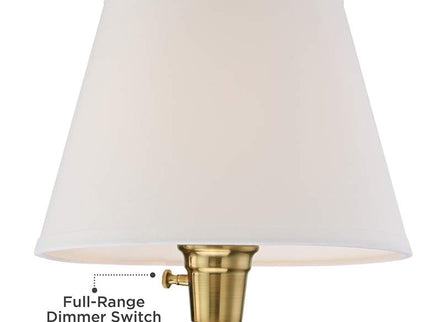 360 Lighting Valentine Warm Gold Swing Arm Plug-In Wall Lamps Set of 2