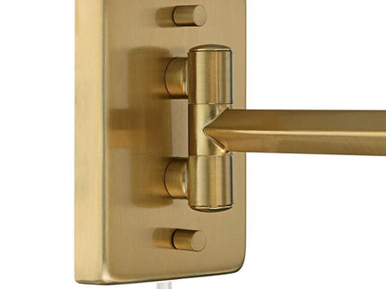 360 Lighting Valentine Warm Gold Swing Arm Plug-In Wall Lamps Set of 2