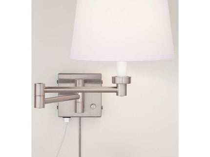 360 Lighting Vero Nickel Swing Arm Plug-In USB Wall Lamps Set of 2