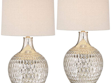 360 Lighting Waylon 28" Modern Luxe Mercury Glass Table Lamps Set of 2