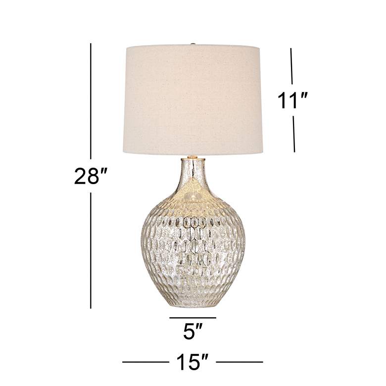 360 Lighting Waylon 28" Modern Mercury Glass Table Lamp