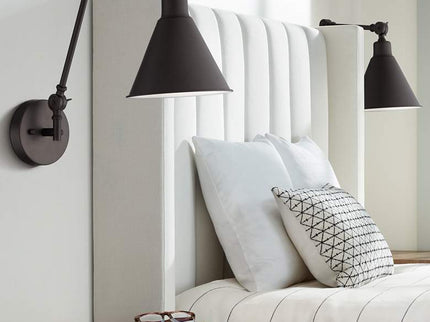 360 Lighting Wray Bronze Metal Finish Hardwire Wall Lamps Set of 2