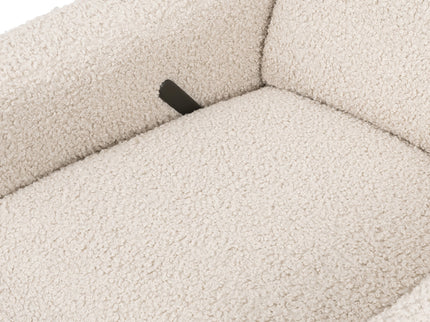 M20977AT,Babyletto,Cali Flange Gliding Swivel Recliner in Almond Teddy Loop