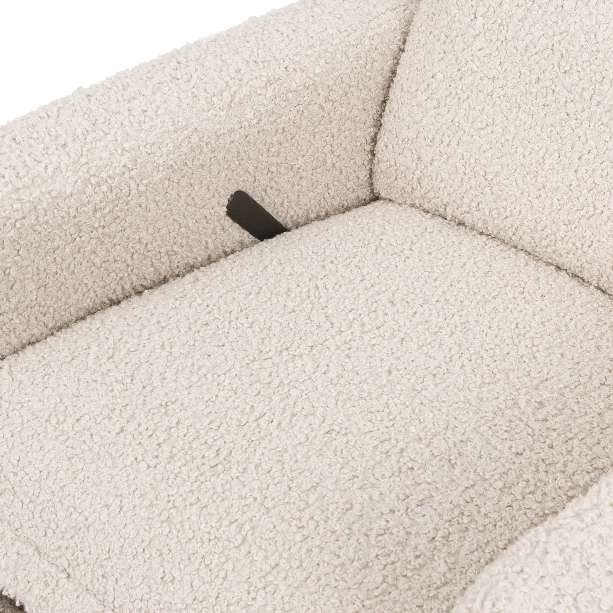 M20977AT,Babyletto,Cali Flange Gliding Swivel Recliner in Almond Teddy Loop