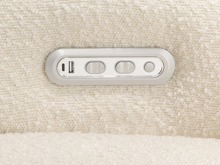 M17186PWB,Namesake,Willa Plus Power Glider Recliner w/ Power Headrest in Performance Ivory Boucle