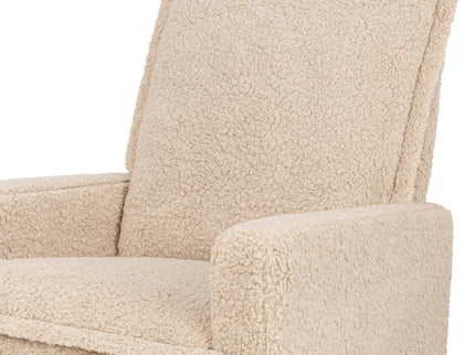M20977CSG,Babyletto,Cali Flange Gliding Swivel Recliner in Chai Shearling