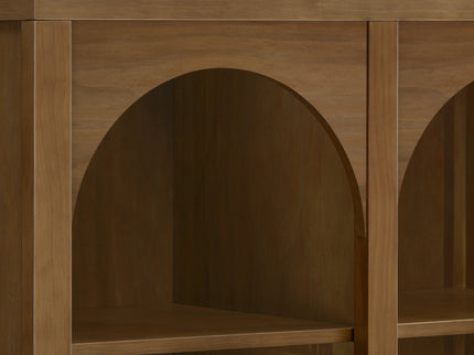 M24814NL,Namesake,Eloise Bookcase  Assembled in Natural Walnut