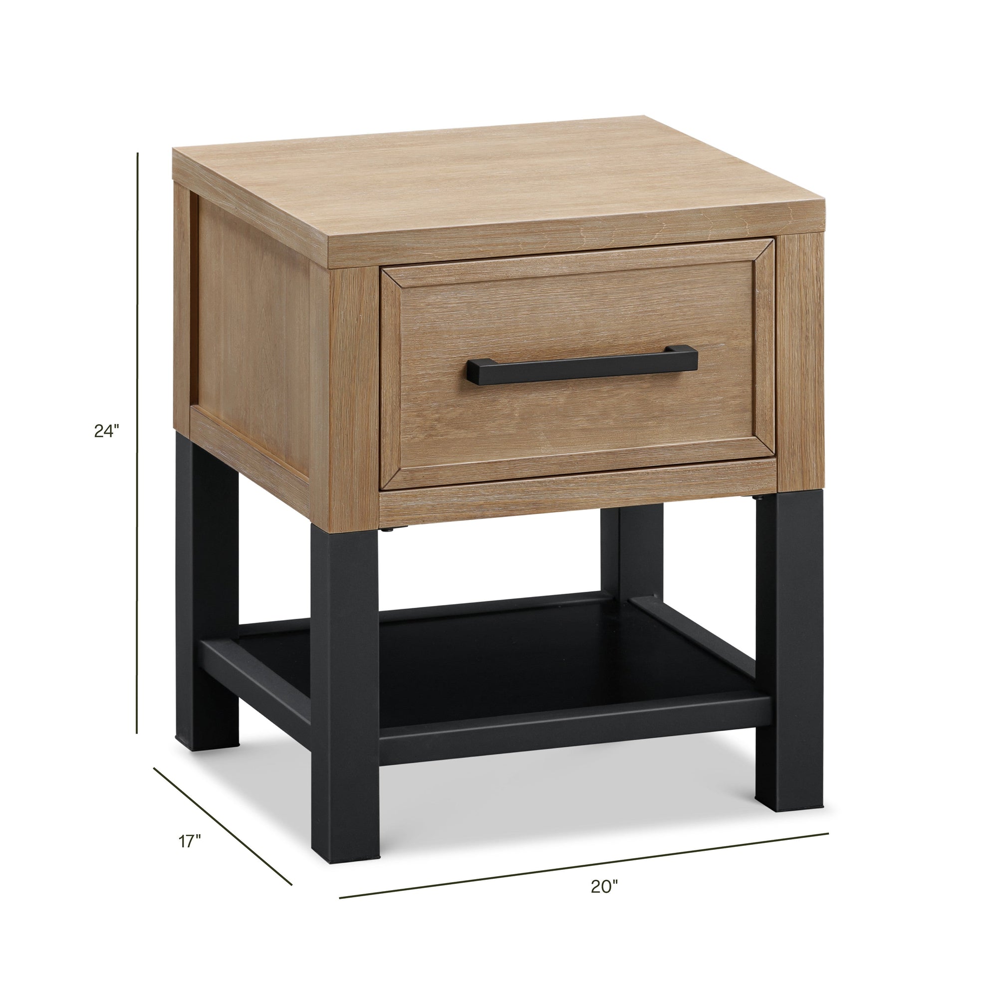 B25860DF,Monogram by Namesake,Newbern Nightstand  Assembled in Driftwood