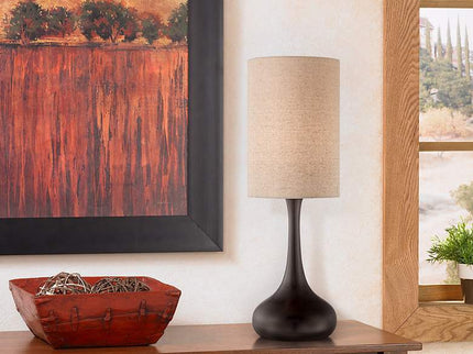 360 Lighting Moderne Droplet 24 1/2" Bronze Modern Table Lamp