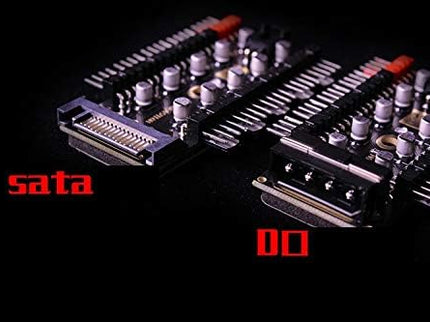 Fan Controller pc Chassis Fan Hub CPU Cooling Fan hub pc 10 Port 12 V SATA to Fan-Header with 4 Pin PWM Controller Corsair Fan