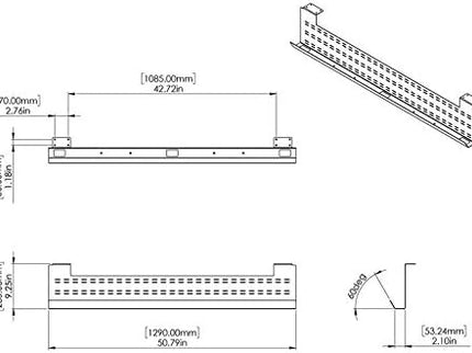 Under-Desk Cable Management Tray & Modesty Panel