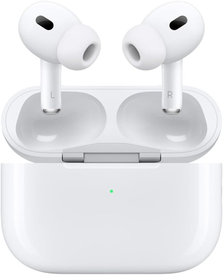 Apple AirPods Pro 2 – Wireless Earbuds, Active Noise Cancellation, Spatial Audio, H2 Chip, USB-C Charging.