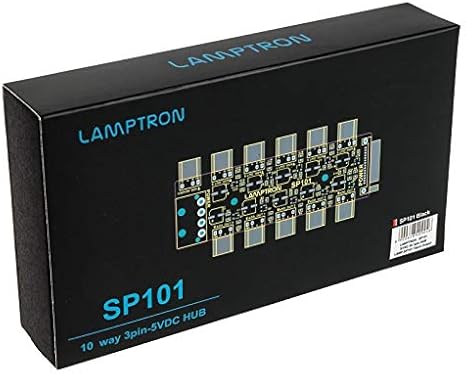 SP101 10-Way 5V Digital Addressable RGB Hub (Black)