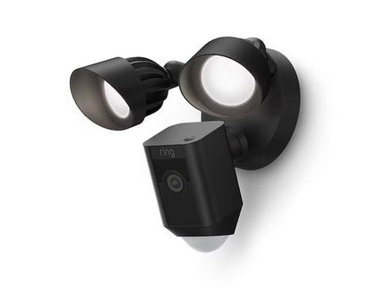 Ring Floodlight Cam Wired Plus - Smart Security Video Camera with 2 Motion-Activated LED Floodlights, 2-Way Talk, Color Night Vision, Black