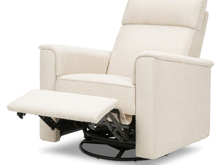 M17183PWB,Namesake,Willa Deluxe Power Glider Recliner w/Heat&Massage in Performance Ivory Boucle