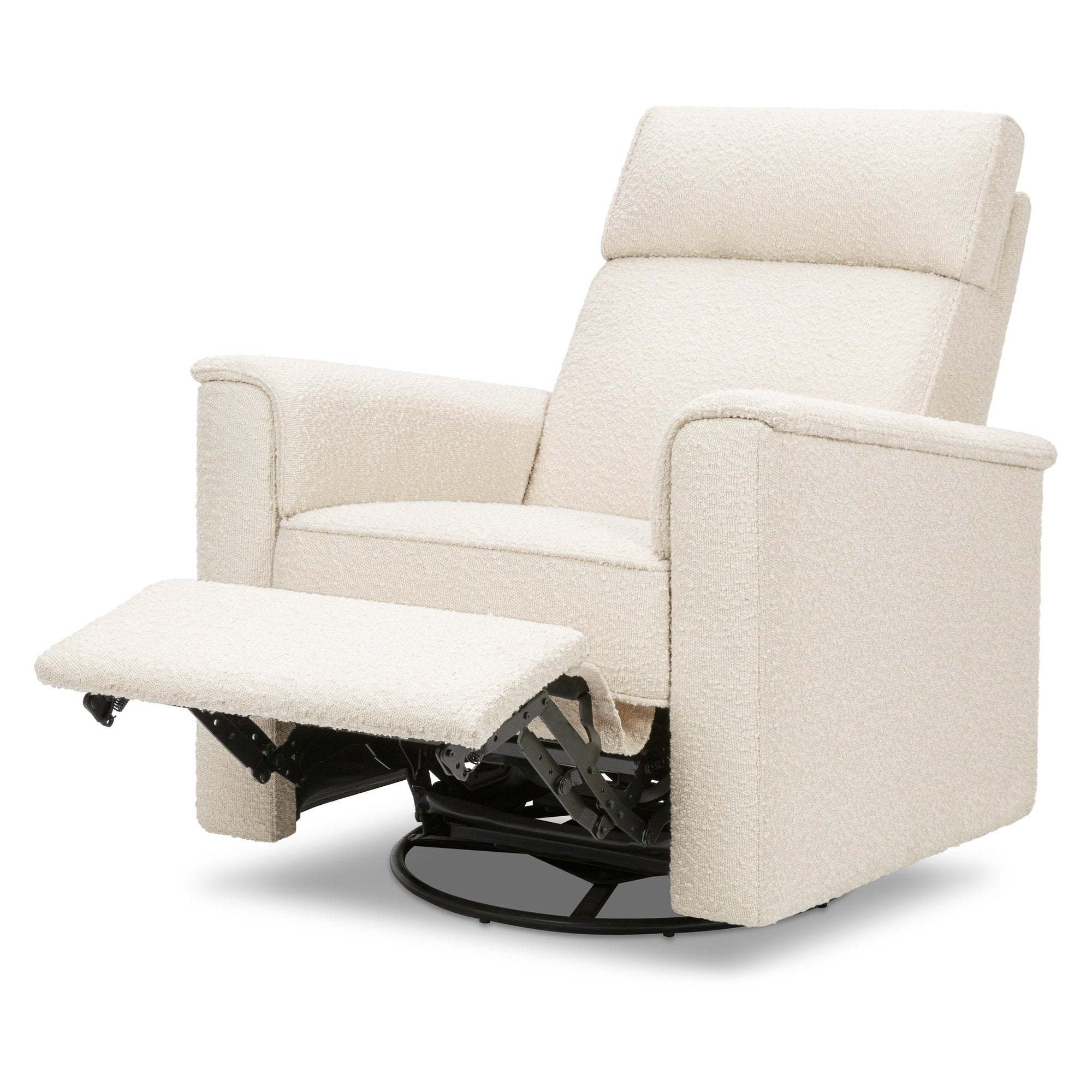 M17183PWB,Namesake,Willa Deluxe Power Glider Recliner w/Heat&Massage in Performance Ivory Boucle