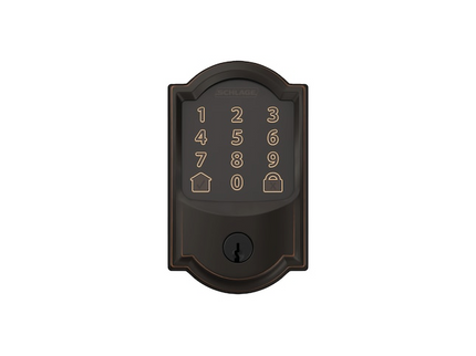 Schlage Encode Camelot Aged Bronze Smart Wi-Fi and Bluetooth Touchscreen Keypad Electronic Deadbolt Lock