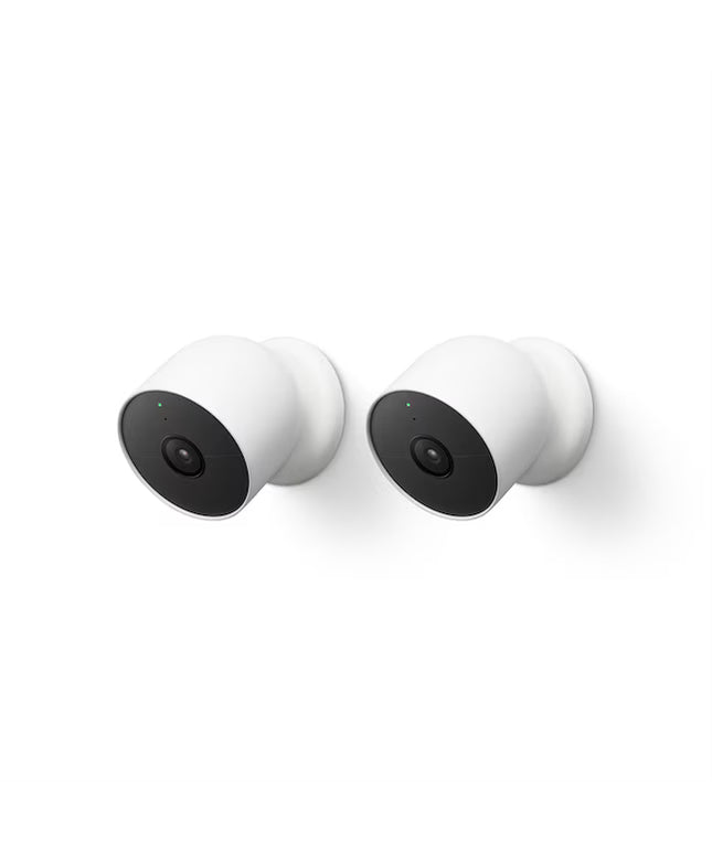 Google Nest Cam - Battery-Powered Wireless Indoor and Outdoor Smart Home Security Camera - 2 Pack