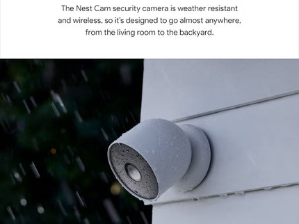 Google Nest Cam - Battery-Powered Wireless Indoor and Outdoor Smart Home Security Camera - 2 Pack