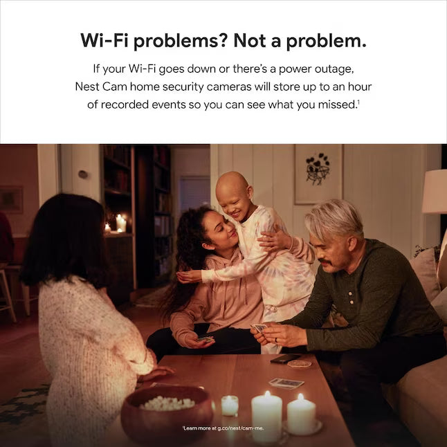 Google Nest Cam - Battery-Powered Wireless Indoor and Outdoor Smart Home Security Camera