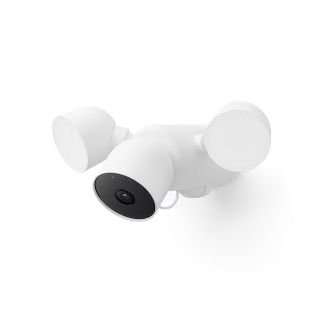Google Nest Cam with Floodlight - Outdoor Wired Smart Security Camera