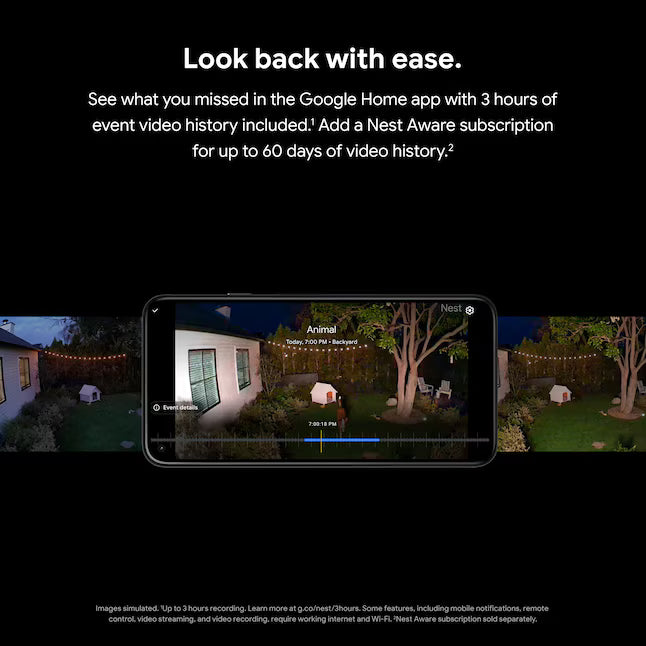 Google Nest Cam with Floodlight - Outdoor Wired Smart Security Camera