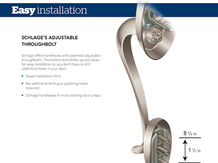 Schlage Arrive Remsen Matte Black Electronic Deadbolt and Plymouth Entry Door Handleset Bundle