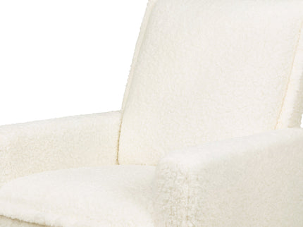 M20977CMSG,Babyletto,Cali Flange Gliding Swivel Recliner in Cream Shearling