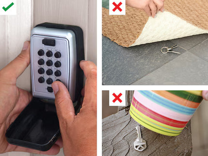 Master Lock Wall Mount Combination Push Button Lock Box