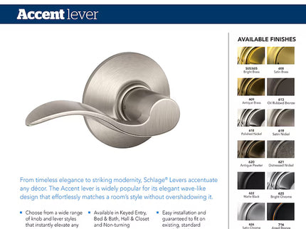 Schlage Camelot Satin Nickel Keypad Electronic Deadbolt and Handle Lock