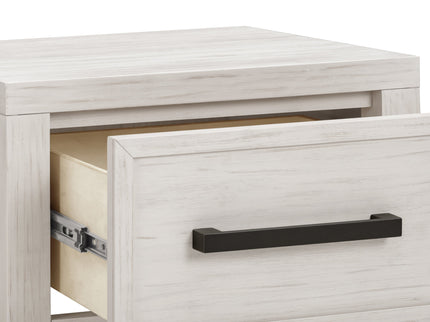 B25860WDF,Monogram by Namesake,Newbern Nightstand  Assembled in White Driftwood
