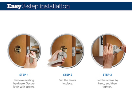 Schlage Encode Century Matte Black Electronic Deadbolt and Latitude Lever Bundle