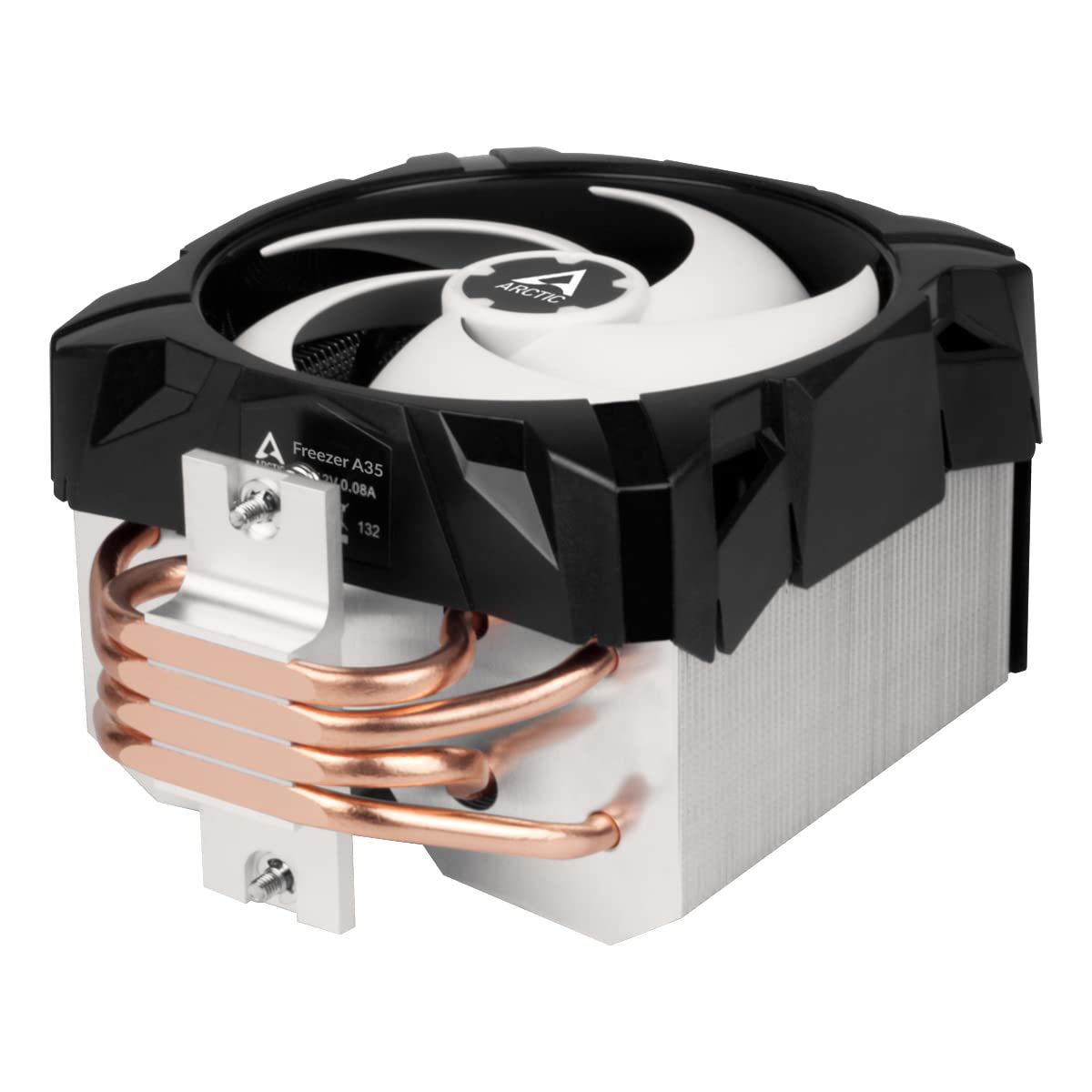 ARCTIC Freezer A35 CPU Cooler – Single Tower, AMD, 120mm P-Fan, 4 Heat Pipes, 0–1800 RPM, MX-5 Thermal Paste – Black