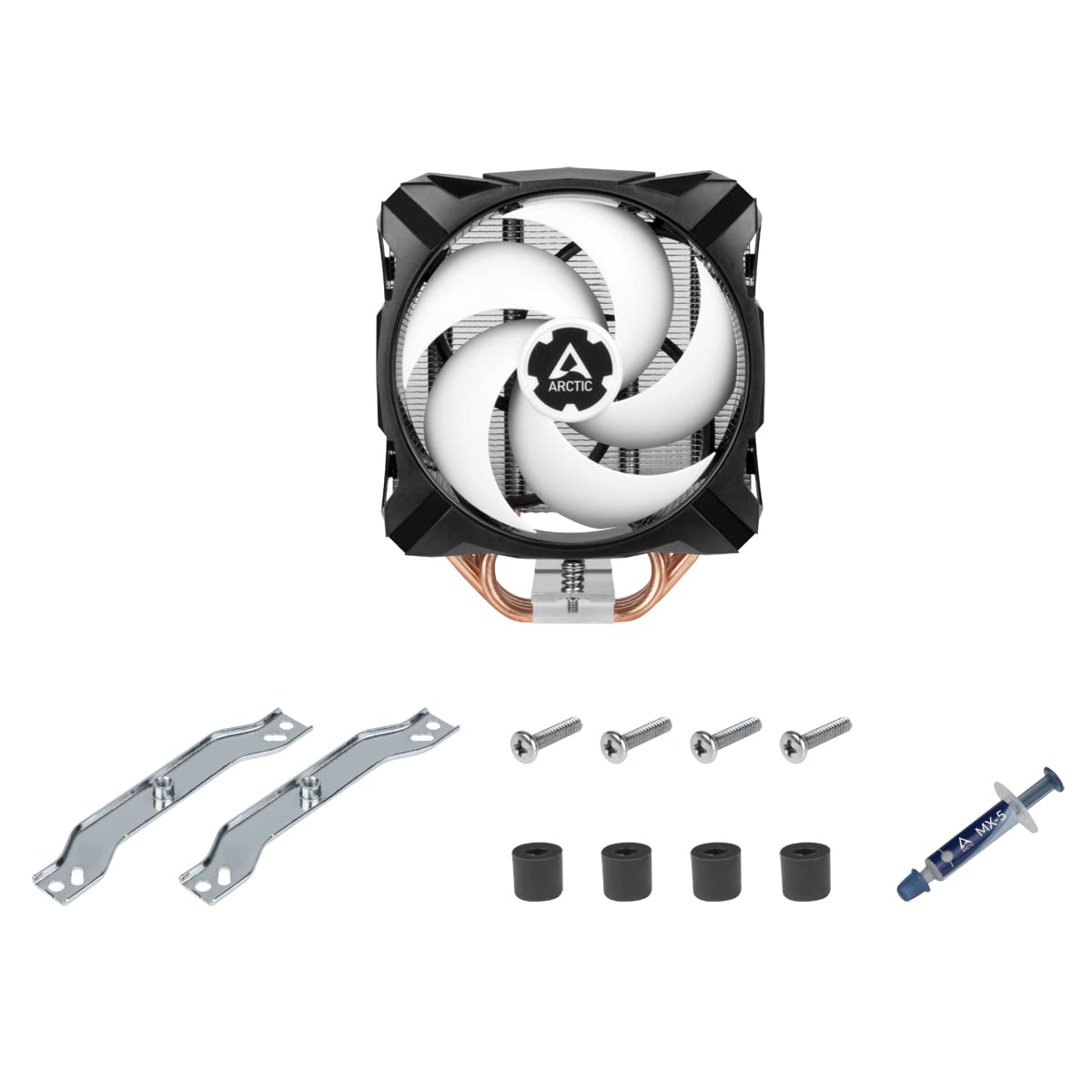 ARCTIC Freezer A35 CPU Cooler – Single Tower, AMD, 120mm P-Fan, 4 Heat Pipes, 0–1800 RPM, MX-5 Thermal Paste – Black