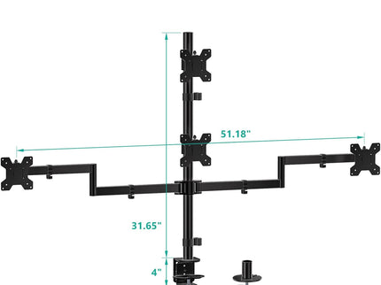 WALI Quad Monitor Mount