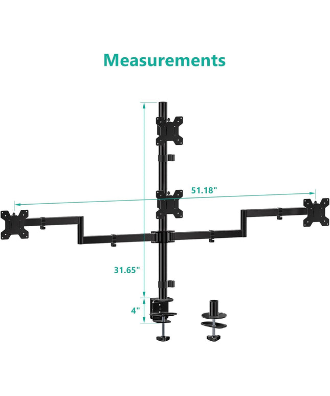 WALI Quad Monitor Mount