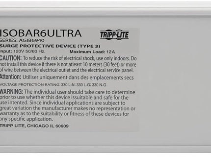 Tripp Lite ISOBAR6ULTRA Isobar 6 Outlet Heavy Duty Power Strip