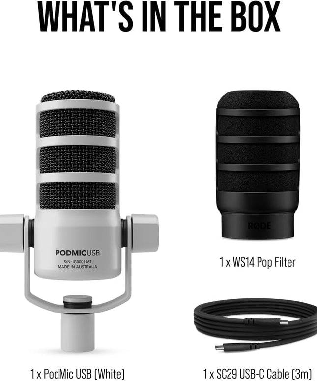 RØDE PodMic USB Versatile Dynamic Broadcast